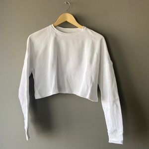 Province of Canada Morning Waffle Long Sleeve Crop